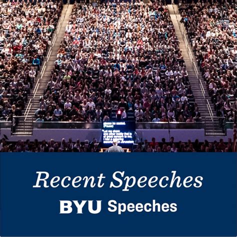 In 1972 <b>BYU</b> <b>Speeches</b> began printing volumes of <b>speeches</b> by academic year. . Byu speeches